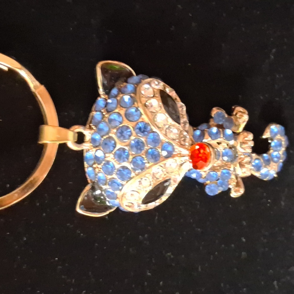 Bling Rhinestone Fox 🦊 Key Ring - Picture 6 of 9